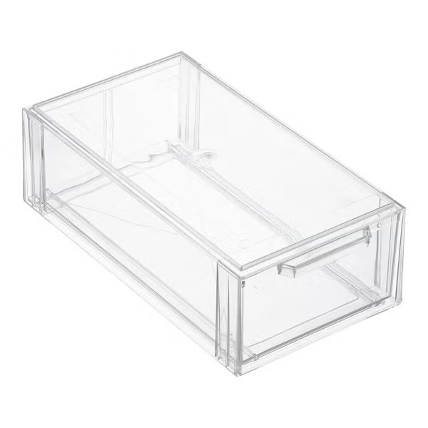 Clear Stackable Small Shoe Drawer | The Container Store