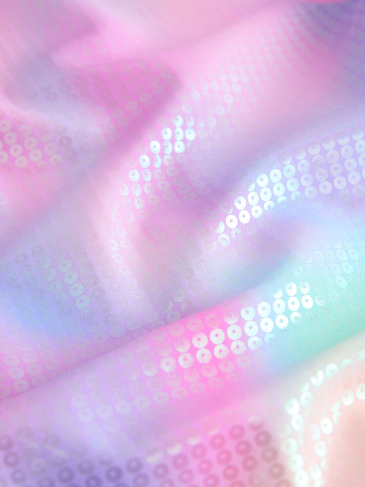 Pink Rainbow Foil Sequin Long Sleeve Sunsafe Swimsuit (3mths-16yrs) | Next US