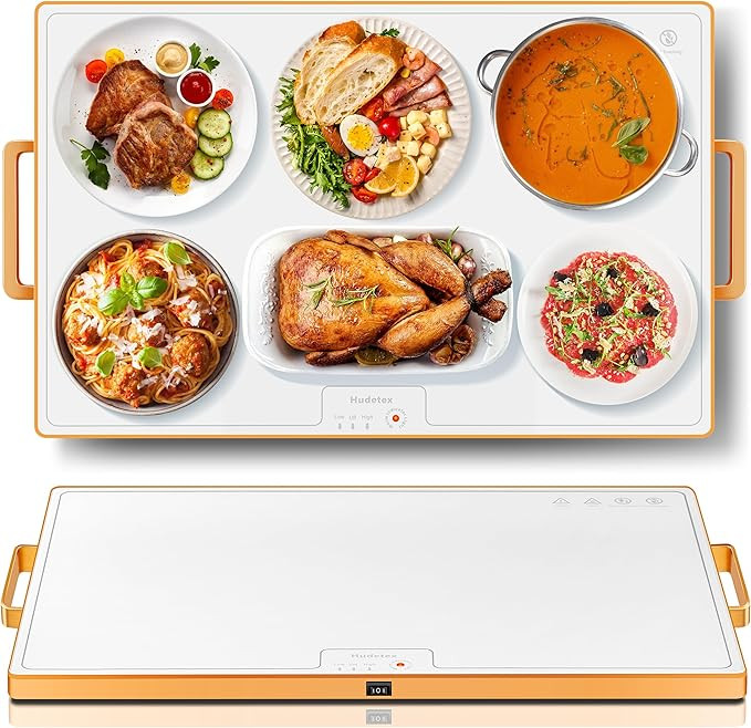 Electric Warming Tray（Large 24"x16"），Food Warmer with Thermostat and Full Surface Heating... | Amazon (US)