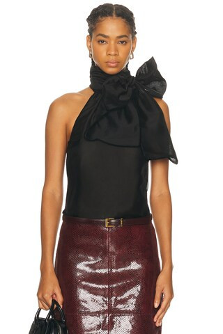 retrofete Indira Top in Black | FWRD 