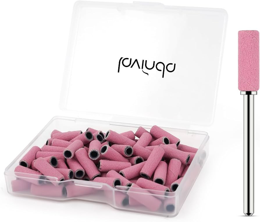 Lavinda Small Sanding Bands Nail Drill Bit, 80 Piece Extra Fine Sanding Bands for Nail Drill with... | Amazon (US)