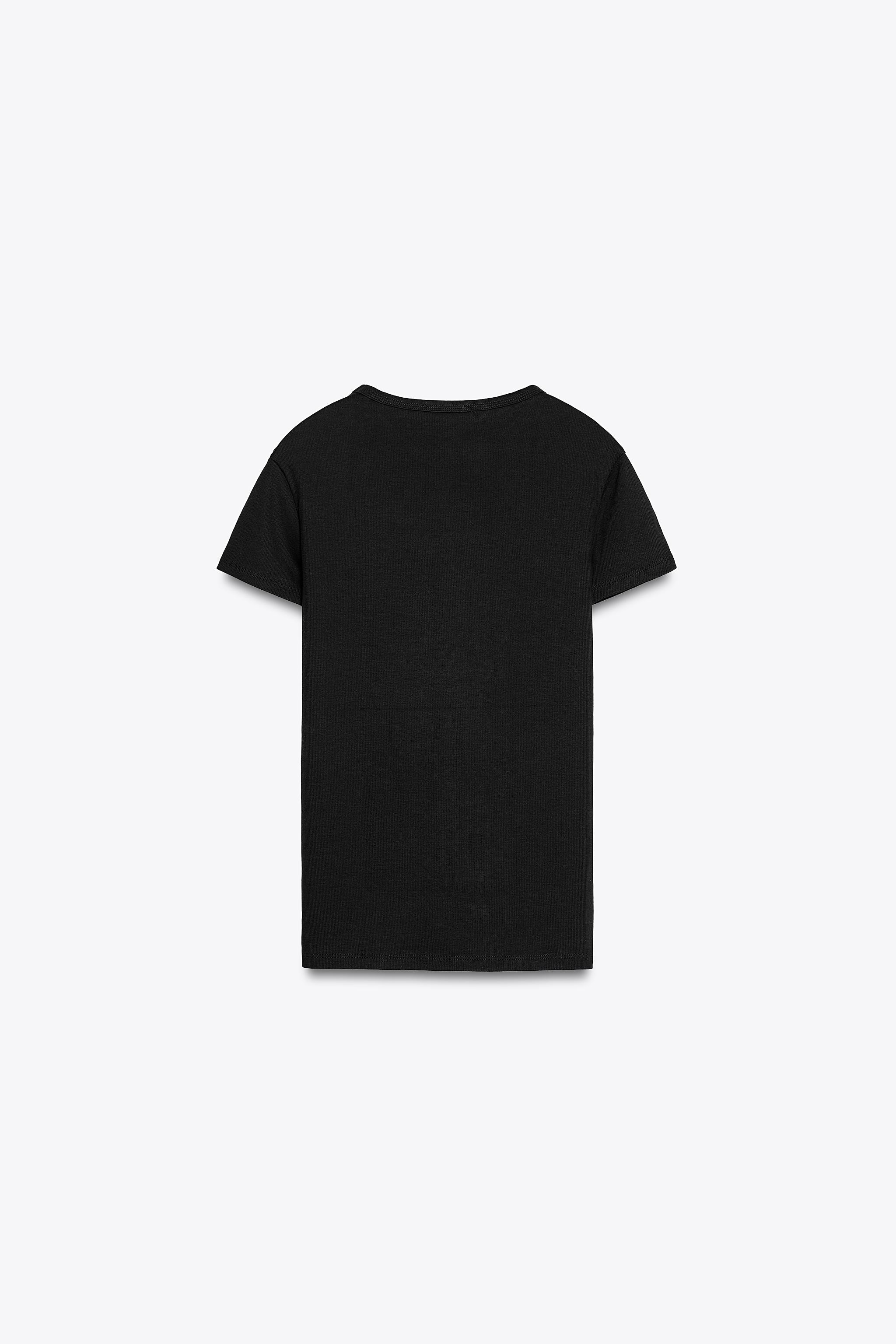 CAMISETA RIB MANGA CORTA | Zara US