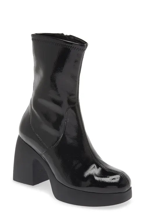 Wonders Platform Bootie in Black Patent at Nordstrom, Size 7.5Us | Nordstrom