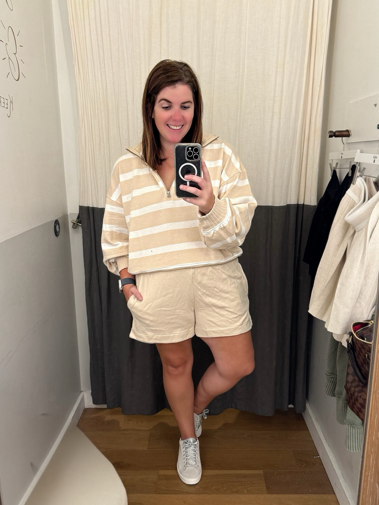 I love a good matching set for fall and this one is too cute! The quarter zip sweatshirt and the shorts run TTS, comes in several color options and will be 20% off during the LTK Fall Sale! 

#LTKStyleTip #LTKSaleAlert #LTKFallSale