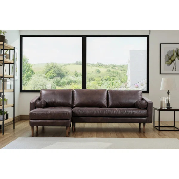 Bismarck 2 - Piece Leather Sectional | Wayfair North America