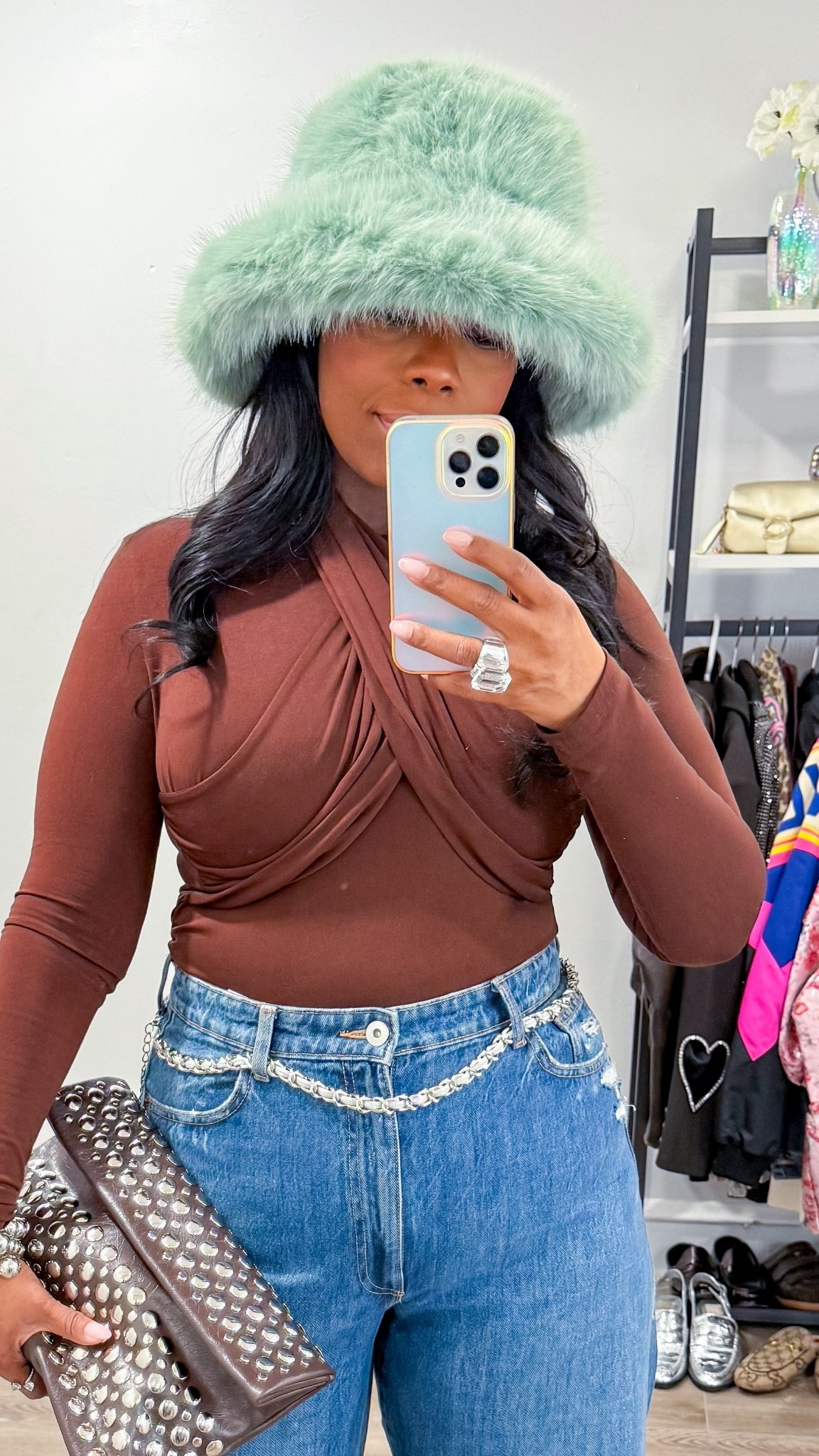 Fluffy 🩵

#LTKOver40 #LTKMidsize #LTKFindsUnder50