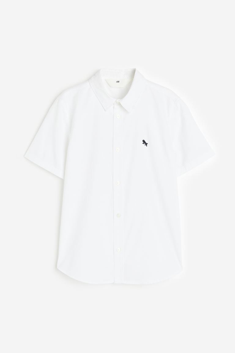 Short-sleeved Cotton Shirt | H&M (US + CA)