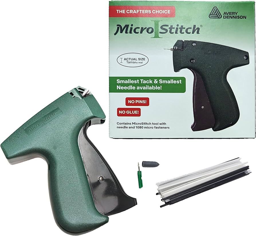 MicroStitch Tagging Gun Kit – Includes 1 Needle, 600 White Fasteners & 580 Black Fasteners (Sta... | Amazon (US)