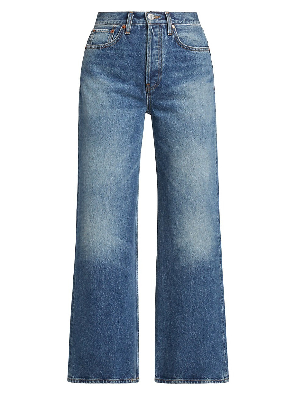 High-Rise Wide-Leg Crop Jeans | Saks Fifth Avenue