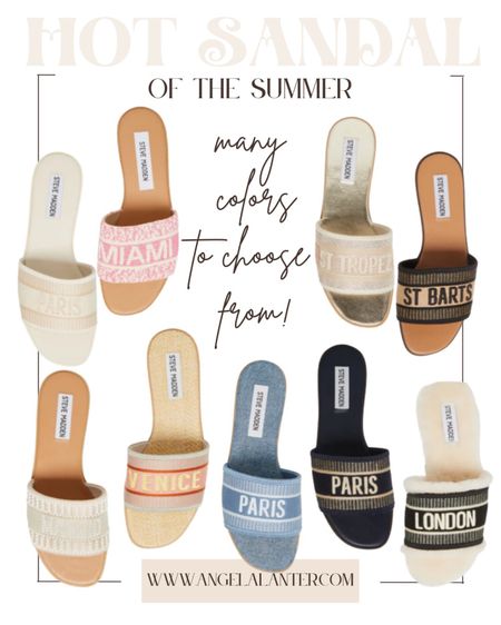 The hottest show of 2023 is now available in a bunch of colors! Grab a pair of these super cute Steve Madden Knox slides for summer. They look super high end 🙌🏼

#stevemadden #slides #sandals #parissandals

#LTKFind #LTKshoecrush #LTKunder100