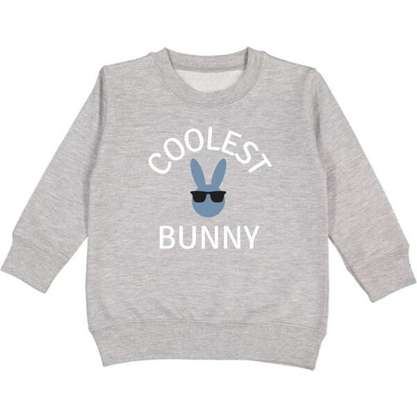 Coolest Bunny L/S Sweatshirt, Gray - Sweet Wink Tops | Maisonette | Maisonette