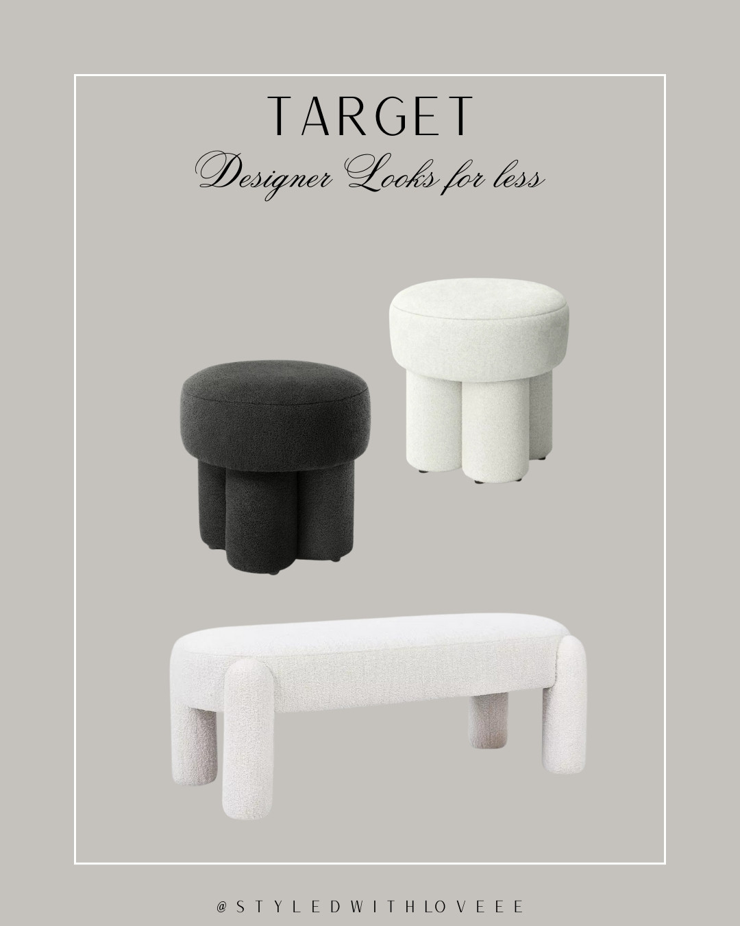 Sharing this Target find because designer looks don’t have to break the bank! —style on a budget.

Follow me @styledwithloveee for more styles & finds like this! Xo

#LTKFindsUnder50 #LTKFindsUnder100 #LTKSaleAlert