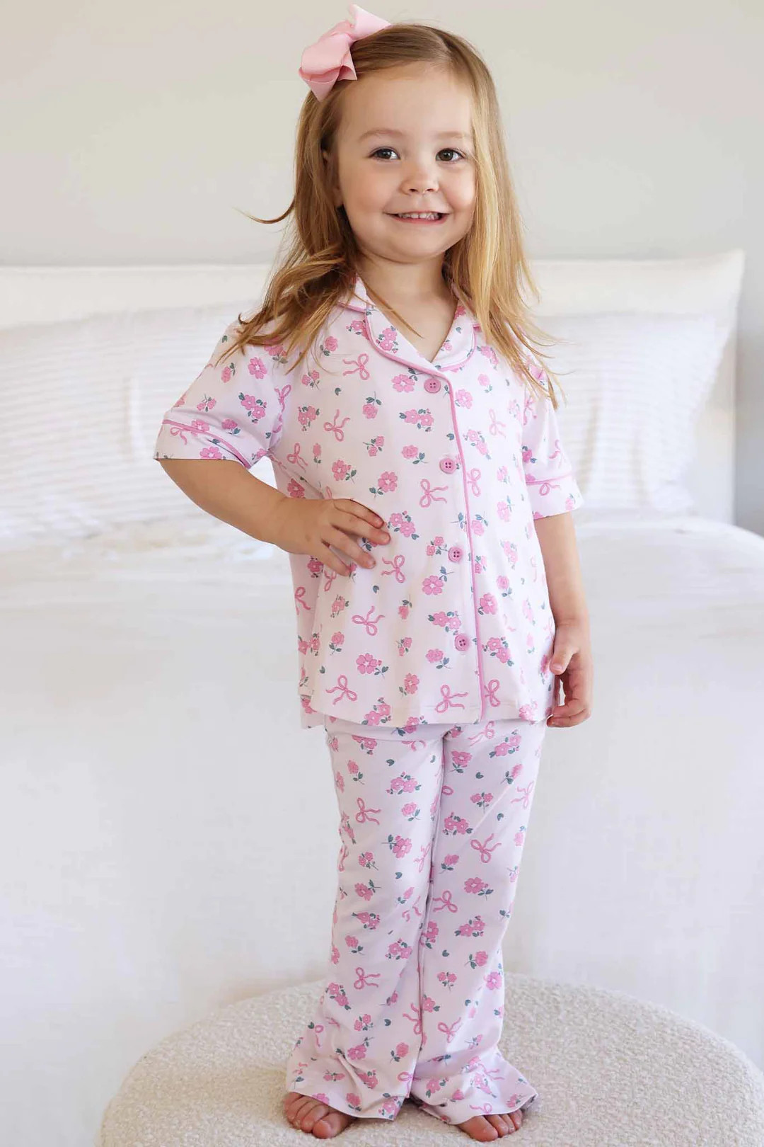 Girl's Two Piece Flare Lounge Sets | Caden Lane