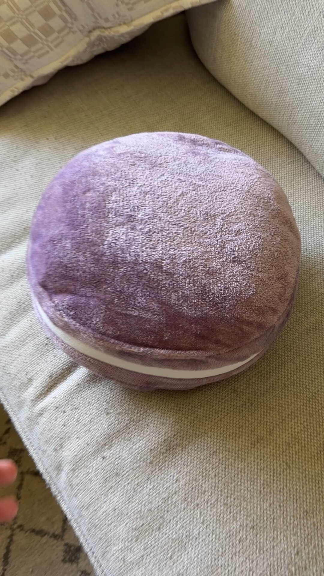 Macaron pillow just $3 on Walmart! Several colors. Cute for a kids room, playroom, French/Paris theme girls room! #walmarthome

#LTKSaleAlert
