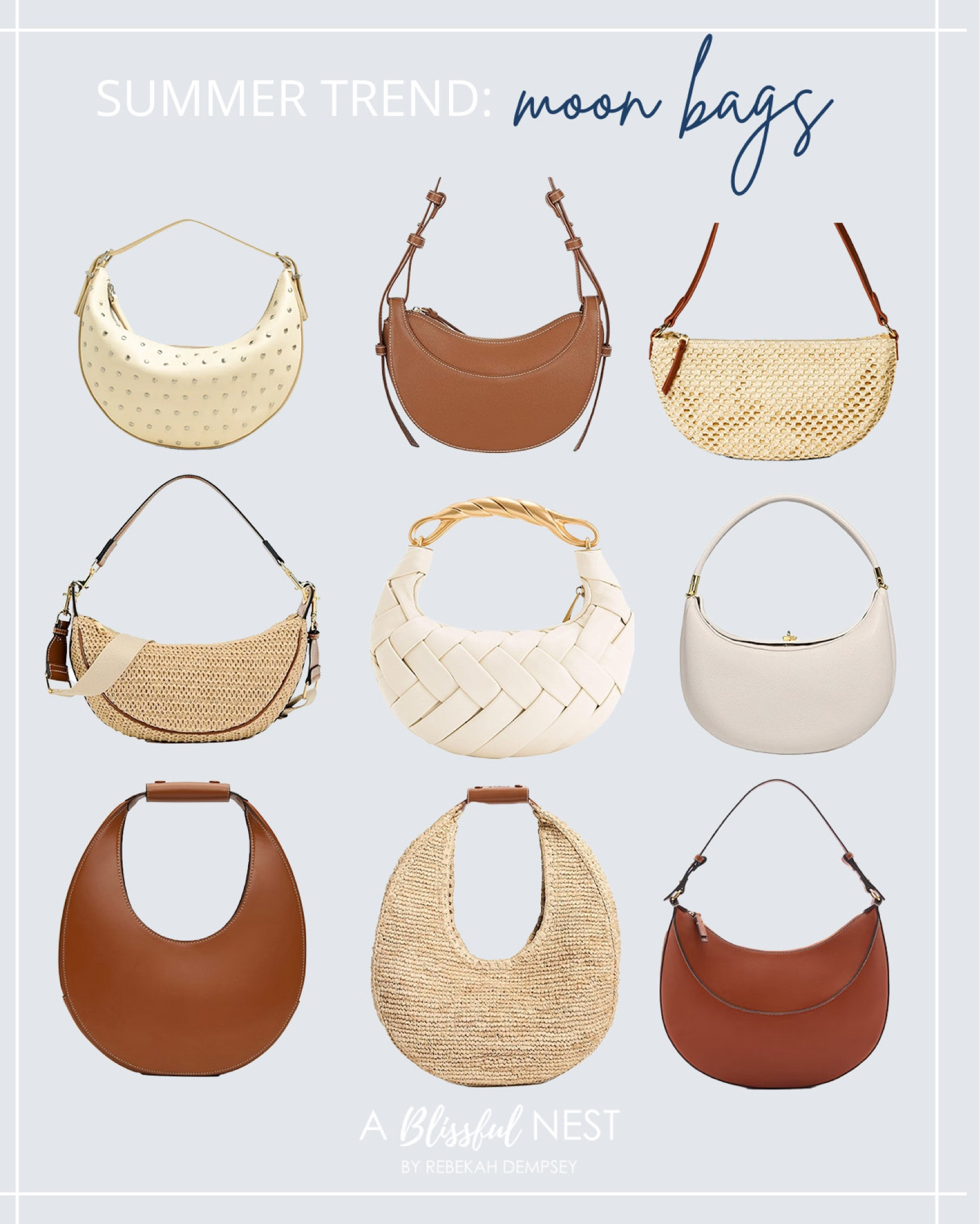 These chic moon bags are the most fun summer trend! 

#summertrend

Summer trends. Summer handbag. Moon bag. Crescent shaped handbag. Target finds. Designer inspired handbag. Neutral shoulder bag  

#LTKStyleTip #LTKSeasonal #LTKItBag