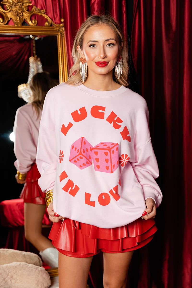 BuddyLove | Vickie Graphic Sweatshirt | Lucky in Love | BuddyLove