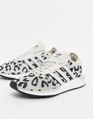 adidas Originals Swift Run sneakers in black leopard print | ASOS (Global)