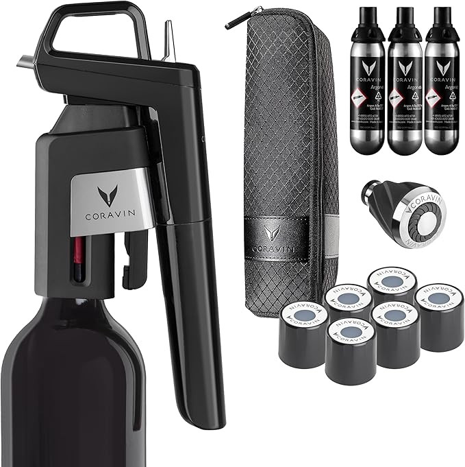Coravin Timeless Six Plus Wine Preservation System - By-the-Glass Wine Saver - Wine Aerator, 3 Pu... | Amazon (US)