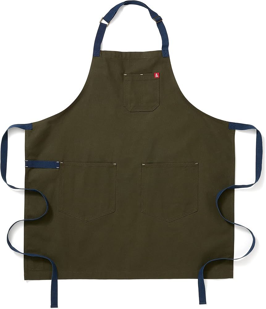 hedley & bennett Essential Apron - Professional Chef Apron with Pockets & Adjustable Bib Strap fo... | Amazon (US)