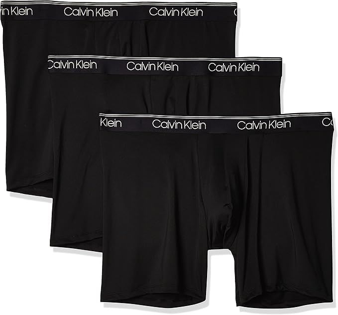 Calvin Klein Men's Microfiber Stretch 3-Pack Boxer Brief | Amazon (US)