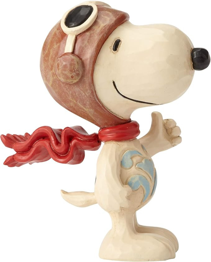 Enesco Jim Shore Peanuts Snoopy Flying Ace Miniature Figurine, 3 Inch, Multicolor | Amazon (US)