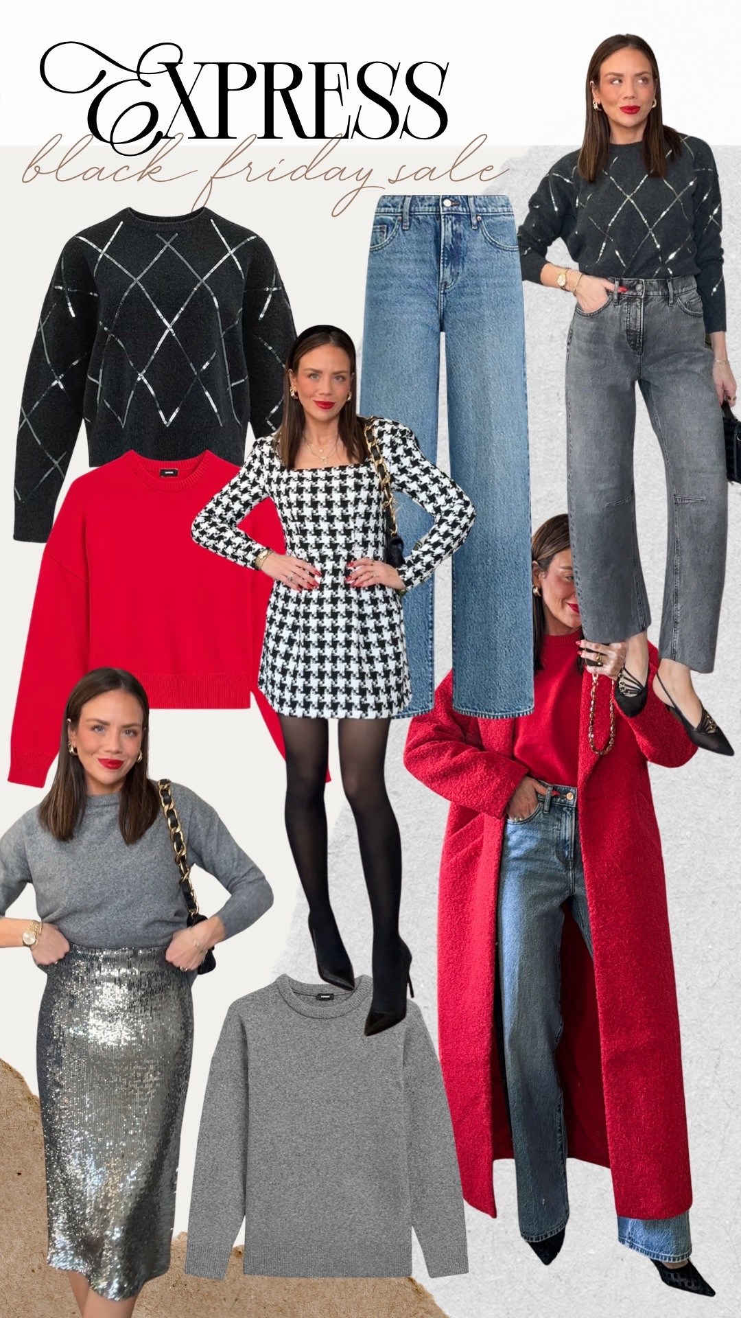 @express Black Friday sale 50% off plus free shipping! Wearing XS/0 in everything. #DresstoExpress #ExpressPartner

#LTKCyberWeek #LTKHoliday #LTKSaleAlert