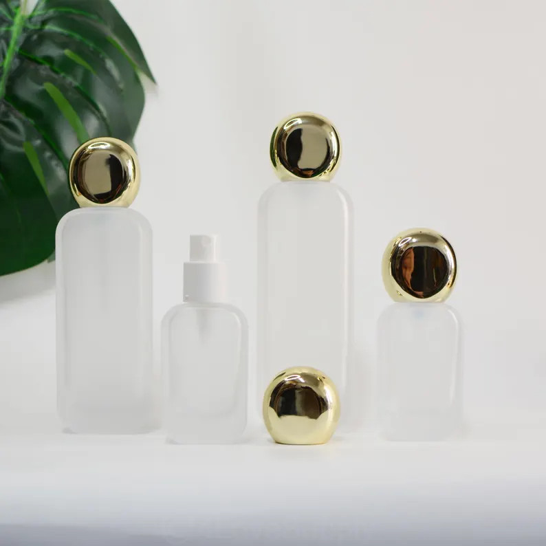 30ml 50ml 100ml 120ml Matte Glass Gold Cap Spray Nuzzle Fine Mist Sprayer Perfume Fragrance for L... | Etsy (US)