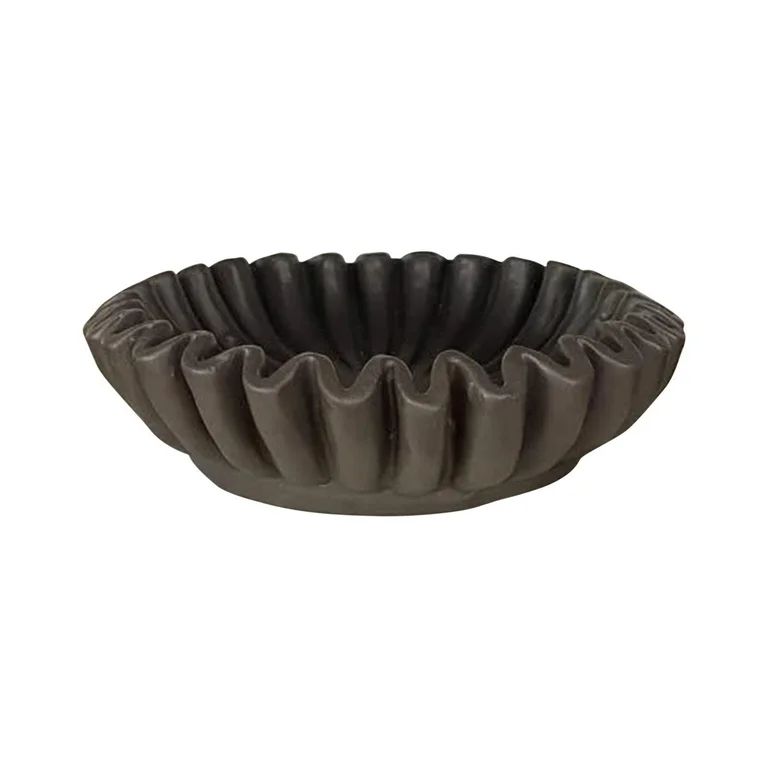 Clearance Sales, Ruffled Decorative Bowl - Living Room Design Coffee Table Bookshelf And Console ... | Walmart (US)