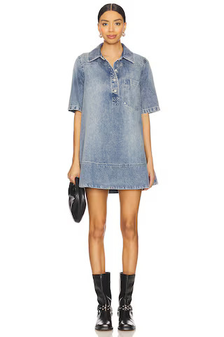 Remino Denim Mini Dress in Ocean Blue | Revolve Clothing (Global)