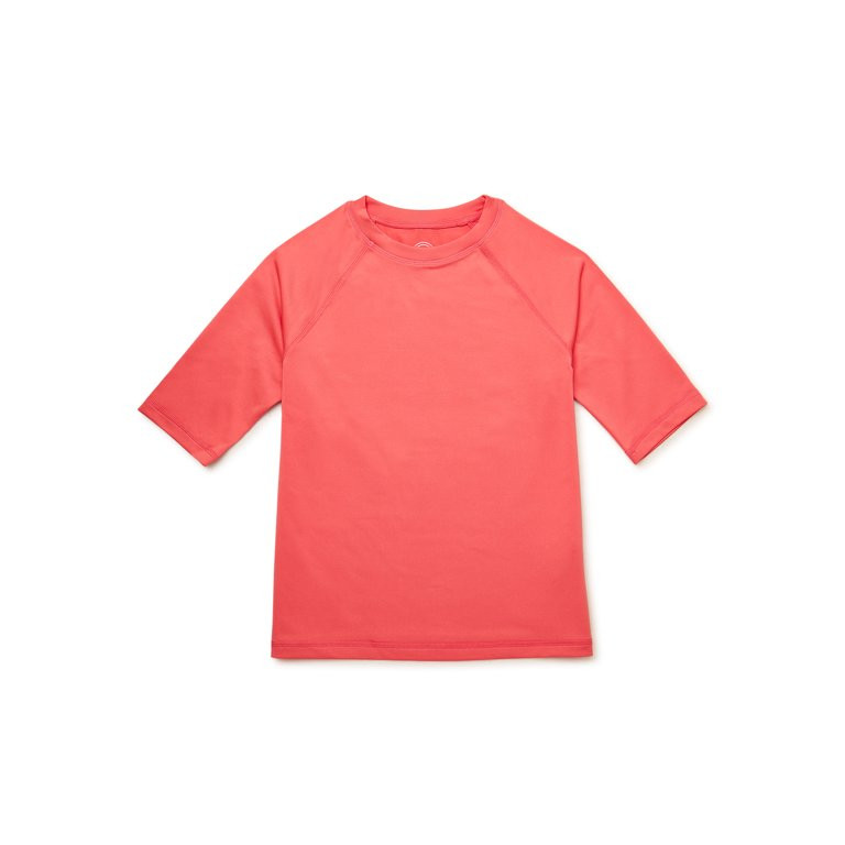 Wonder Nation Boys Short Sleeve Solid Rashguard, Sizes 4-18 & Husky | Walmart (US)