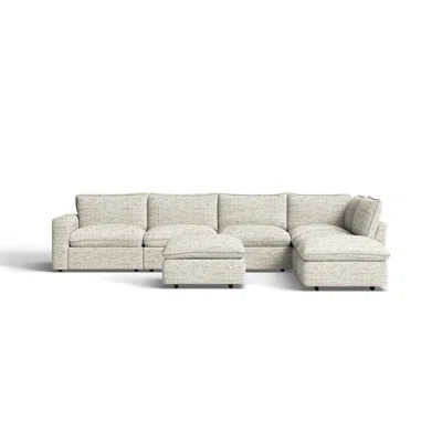 Zisa 118" Wide Symmetrical Modular Corner Sectional with Ottoman | Wayfair North America