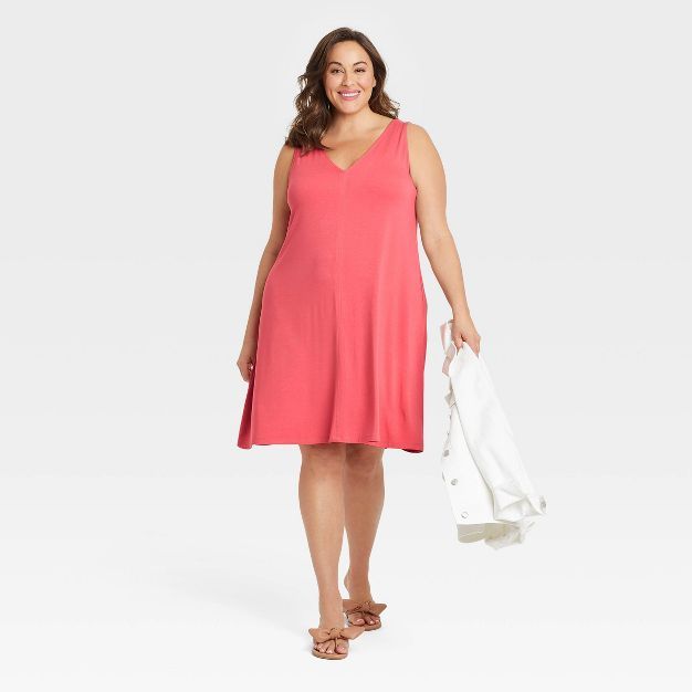 Women's Plus Size Knit Tank Dress - Ava & Viv™ | Target