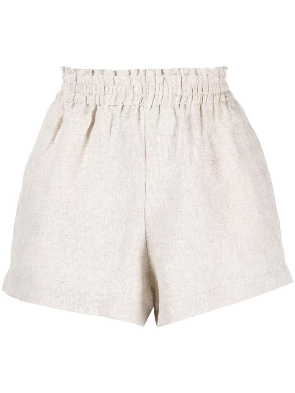 Reformation Mila linen shorts - Neutrals | Farfetch Global