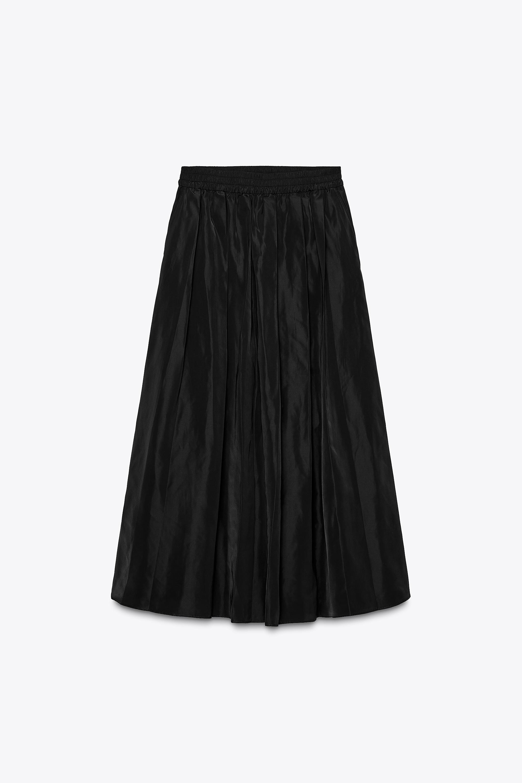 ZW COLLECTION VOLUMINOUS MIDI SKIRT | Zara UK