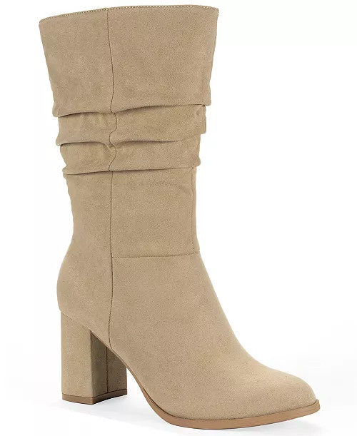 Style & Co Women's Reneee Scrunch Mid Shaft Boots, Macy's Exclusive - Macy's | Macy's