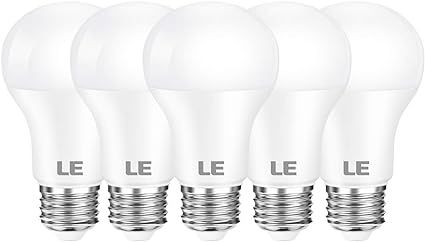 LE LED Light Bulbs, 60W Equivalent 800 Lumens 5000K Daylight White Non-Dimmable, A19 E26 Standard... | Amazon (US)