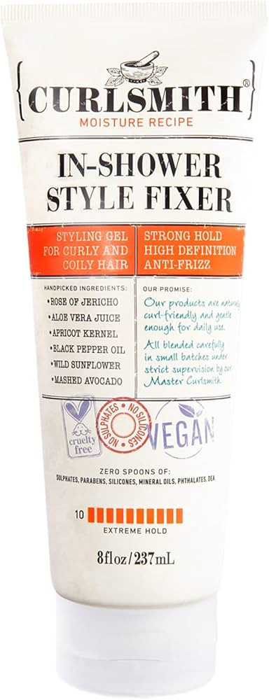 CURLSMITH - In-Shower Style Fixer - Vegan Extreme Hold Styling Gel for Dry, Wavy, Curly or Coily ... | Amazon (US)