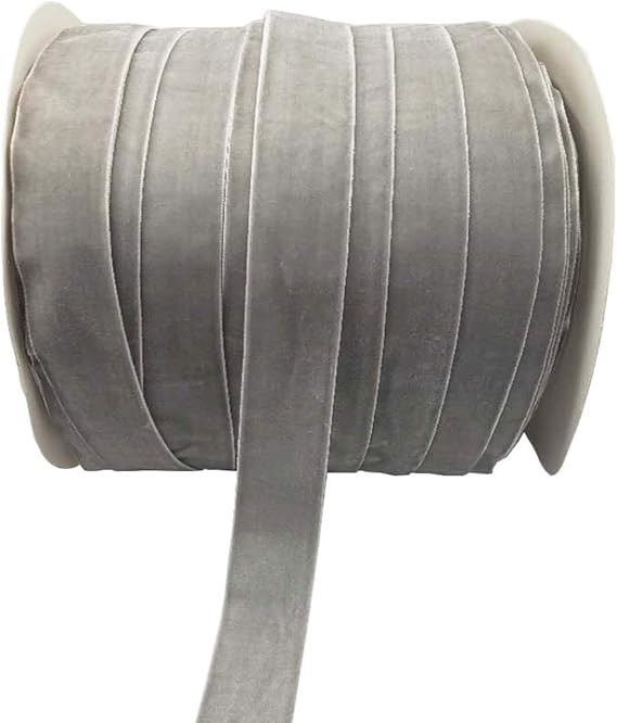 Amazon.com: 10 Yards Velvet Ribbon Spool Available in Many Colors (Gray, 1") | Amazon (US)