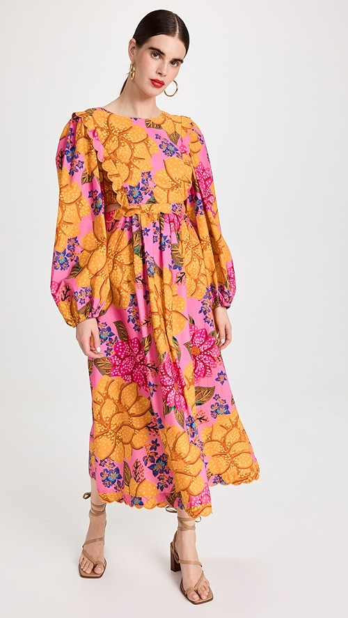 FARM Rio Flowers Garden Midi Dress | SHOPBOP | Shopbop