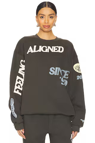 The Mayfair Group The Alignment Tour Crewneck in Charcoal from Revolve.com | Revolve Clothing (Global)