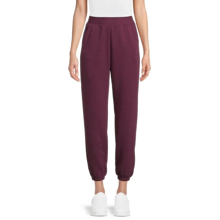 Athletic Works Women's Fleece Jogger Pants, 28” Inseam, Sizes XS-XXXL | Walmart (US)