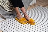 Women's House Shoes, Slippers, Leather Slippers, Yellow Color Fur of Sheep Slippers, Open Toe Slippe | Amazon (US)