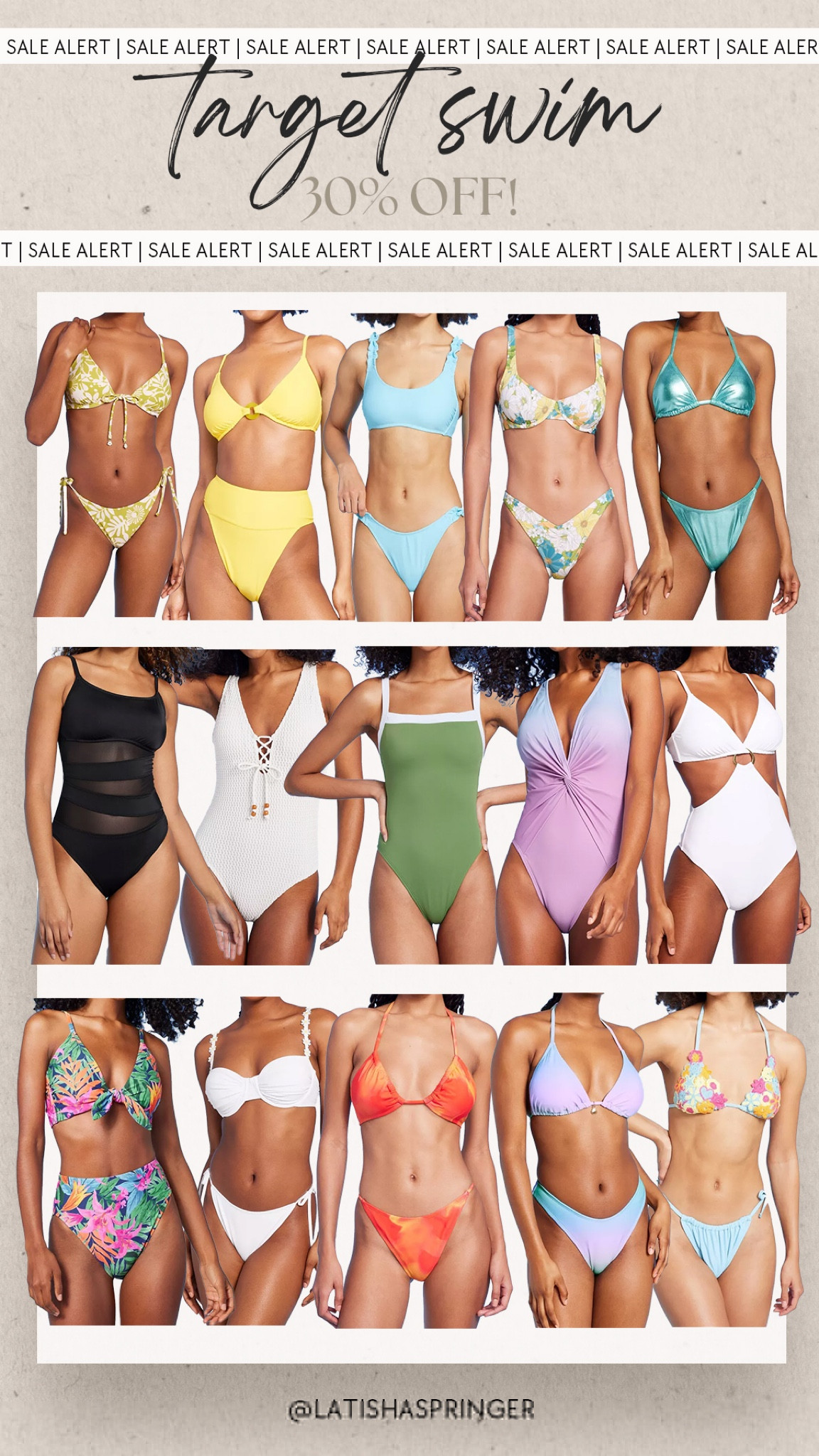 Sale alert! 30% off all Target swimsuits! 

#targetswim

Target finds. Target deals. Target swim. Affordable swimsuits. Resortwear swim  

#LTKSeasonal #LTKswim #LTKsalealert