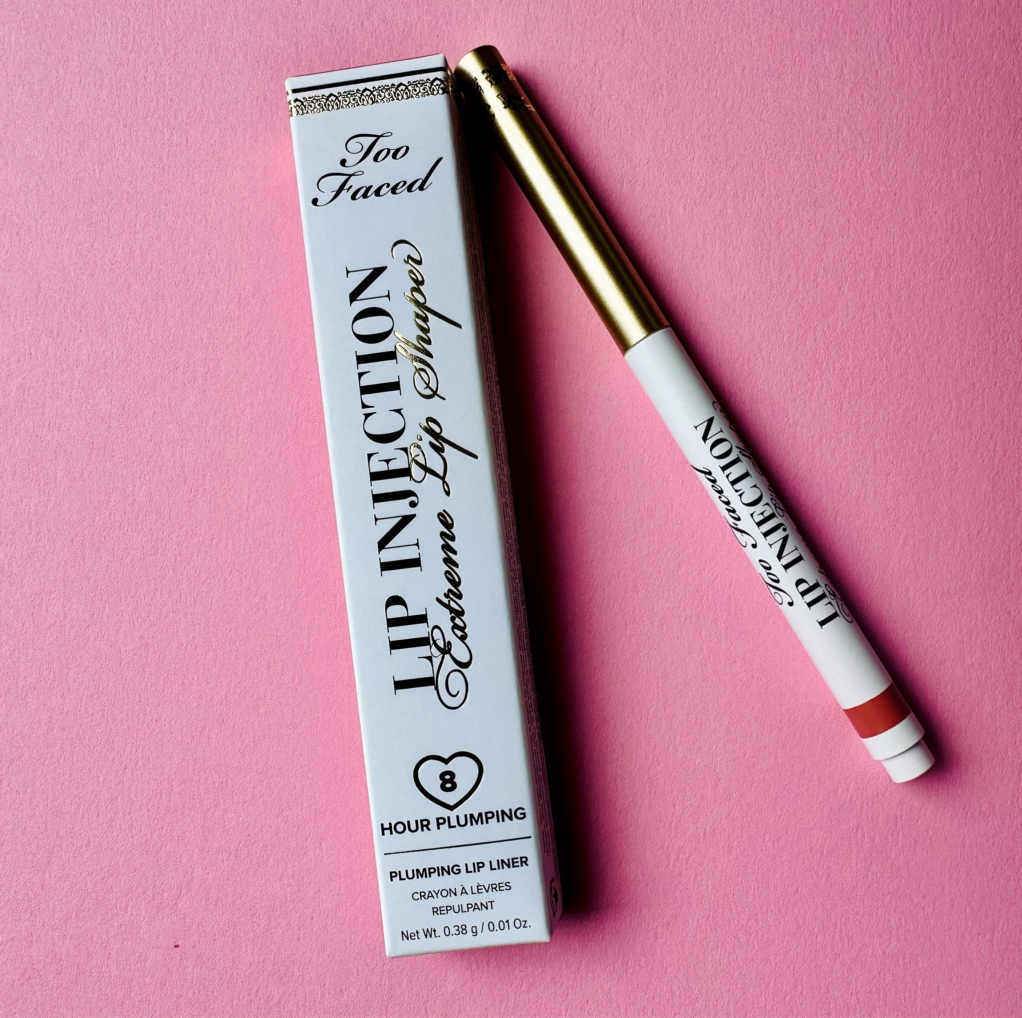 Too faced lip injection 
Extreme lip shaper

This makes lip look plump and supersized. I loved hot and spicy shade neutral color. It is easy and smooth to apply. It might feel tingling at first when you apply. Always follow manufacturer directions.
#giftedbytoofaced

#LTKFind #LTKunder50 #LTKbeauty