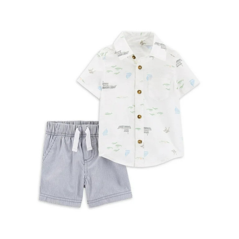 Carter's Child of Mine Baby Boy Outfit Set, 2-Piece, Sizes 0/3-24 Months | Walmart (US)