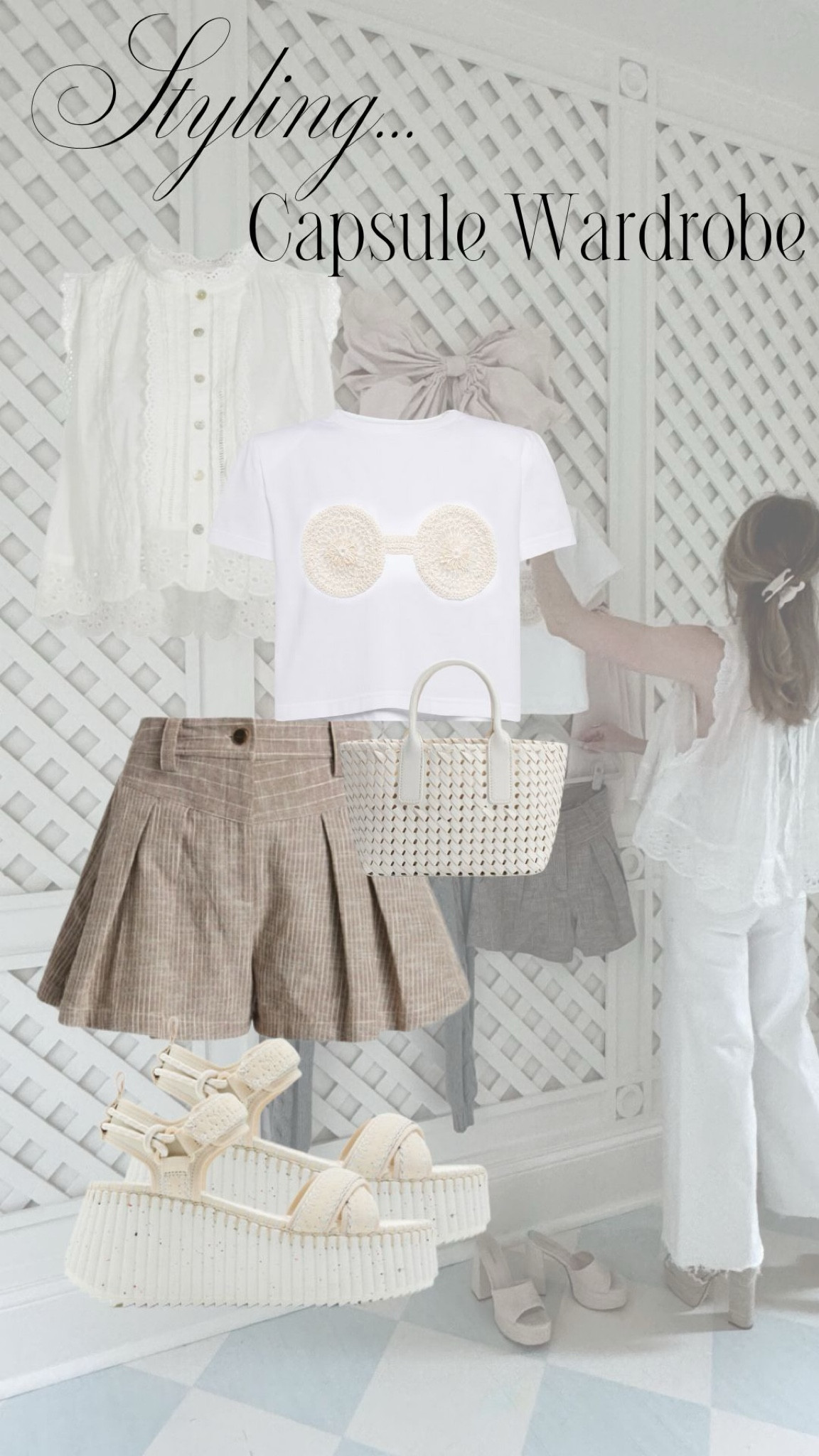 Another way to style pieces from the Capsule Wardrobe for this Summer! These Ramy Brook shorts are so versatile and a staple.