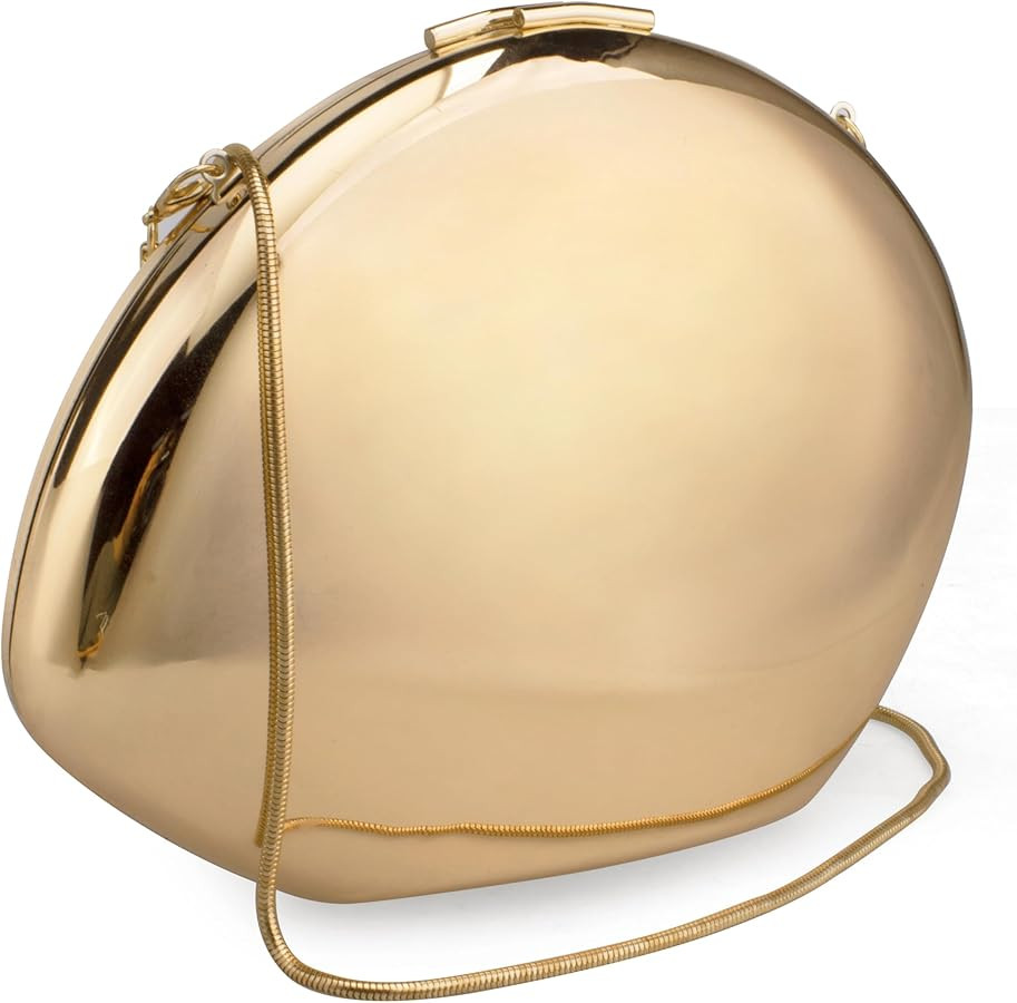 YYW Evening Clutch Purse for Women Metal Reflective Shoulder Bag Unique Handbag for Wedding Party... | Amazon (US)