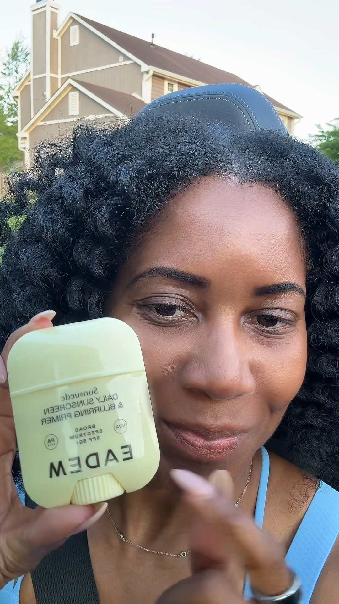Most sunscreens leave my skin greasy, chalky, or fighting my makeup… but this one gives SPF 50+ protection and a soft-blur primer finish in one swipe. No white cast, no residue, just smooth protected skin while I’m on the go. ☀️✨ #SPF #BlackGirlSunscreen #GlowWithoutGrease #eadem #SPF50 #MakeupPrimer #LTKskincare