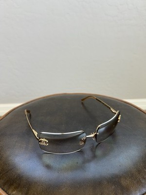 Chanel CoCo Mark CC Logo Rhinestone Rimless Sunglasses 4104-B 62-15 AUTHENTIC | eBay US