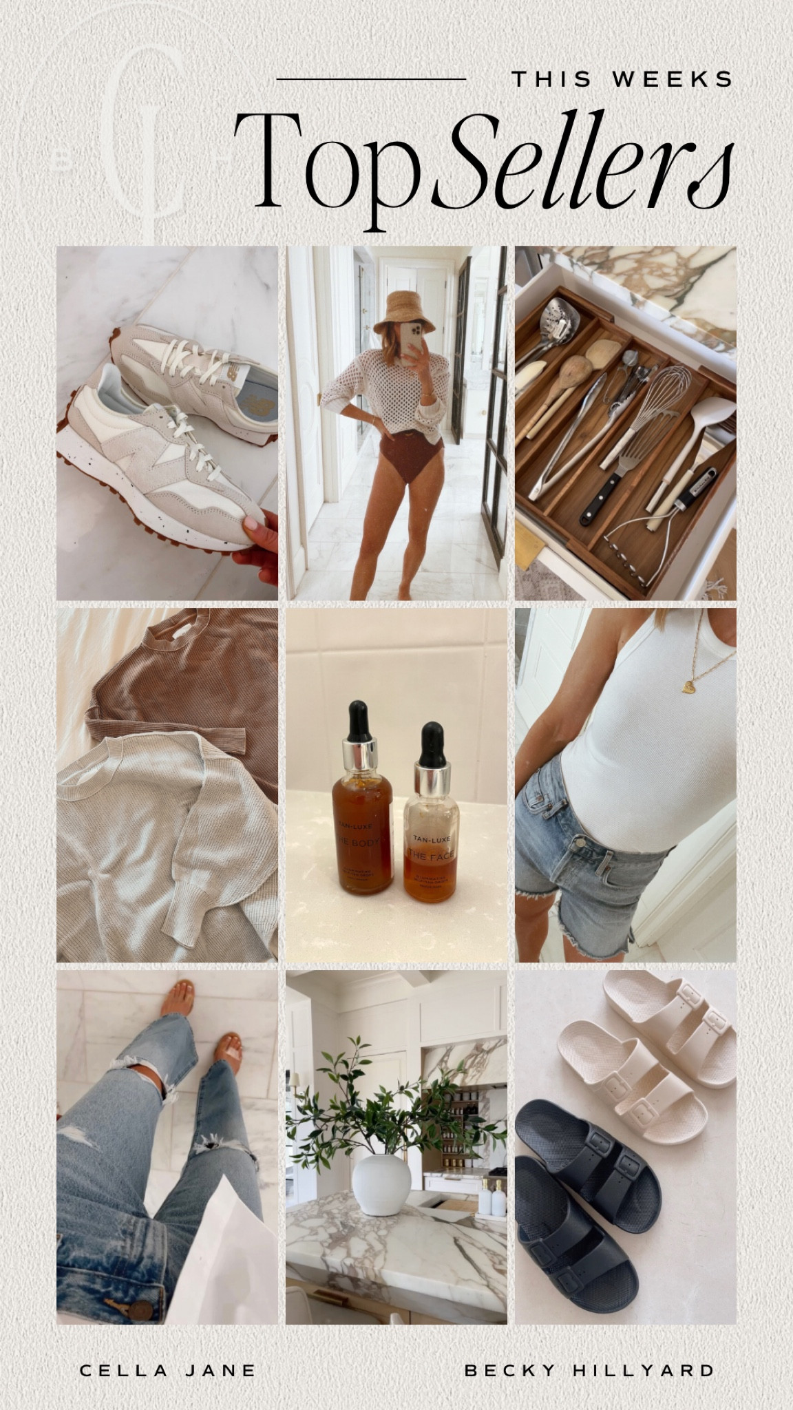 Best sellers this week. 